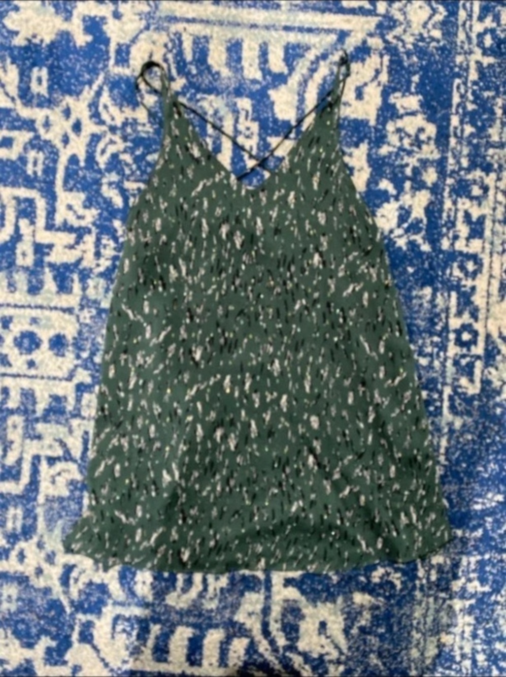 Millibon Green Printed Tunic Size Small